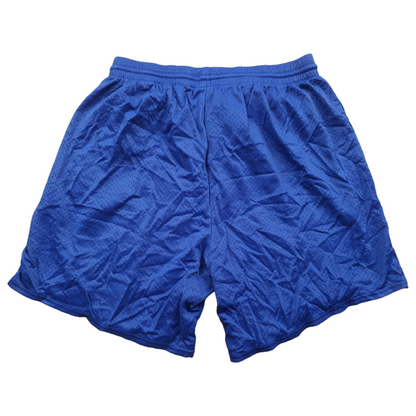 [L] blue shorts