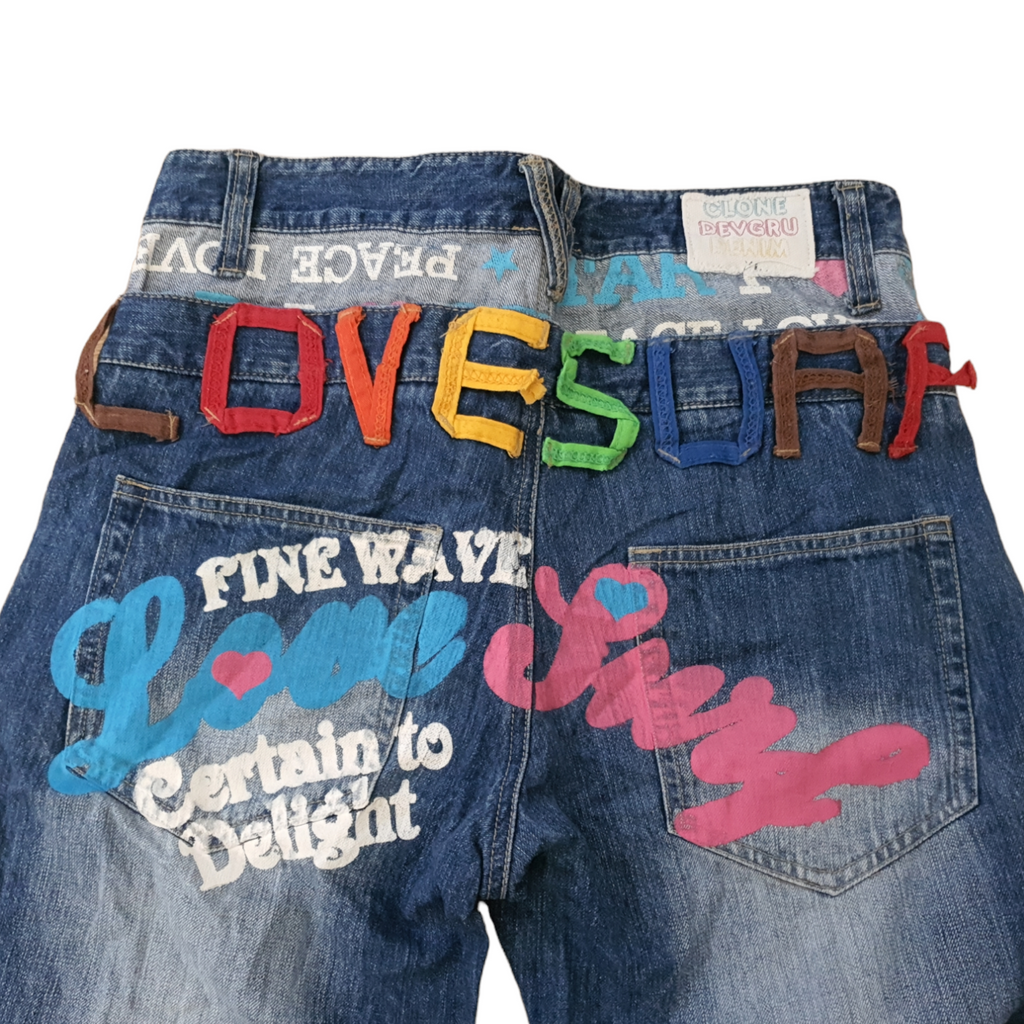 [33x31] Clone Devgru Denim Jeans mit Print