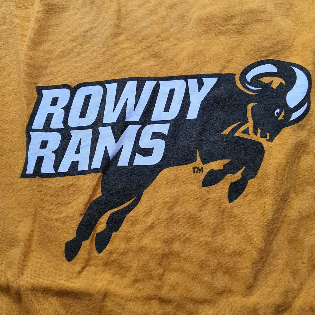 [L] Rowdy Rams T-Shirt mit Backprint - NJVintage