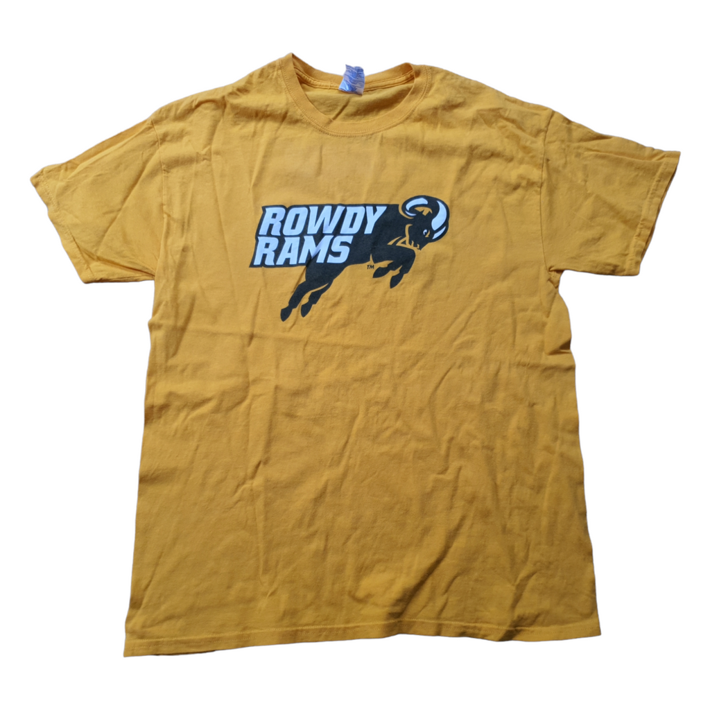 [L] Rowdy Rams T-Shirt mit Backprint - NJVintage